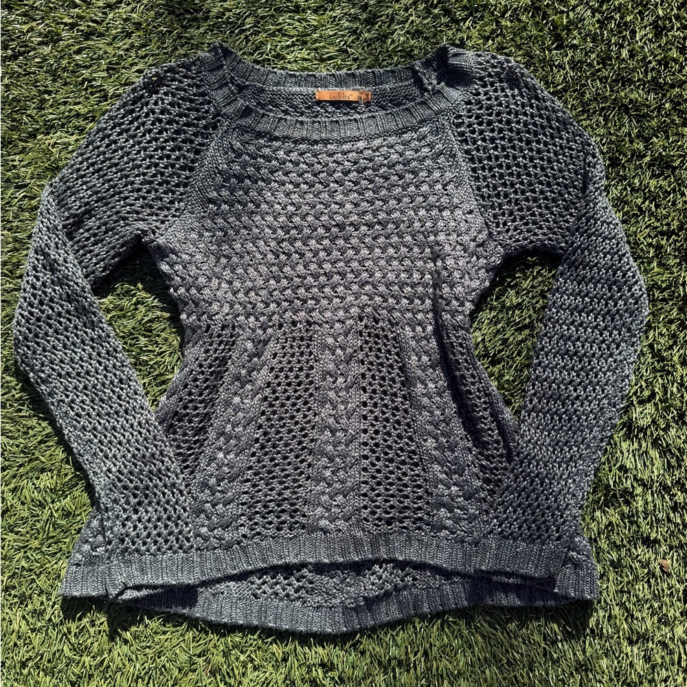 Belldini Charcoal Women's Crew Neck Sweater